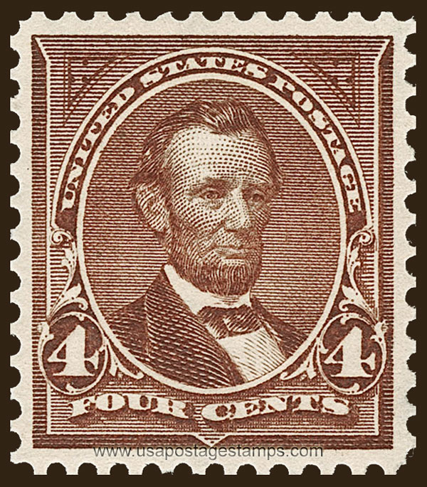 US 1898 Abraham Lincoln (1809-1865) 4c. Scott. 280a