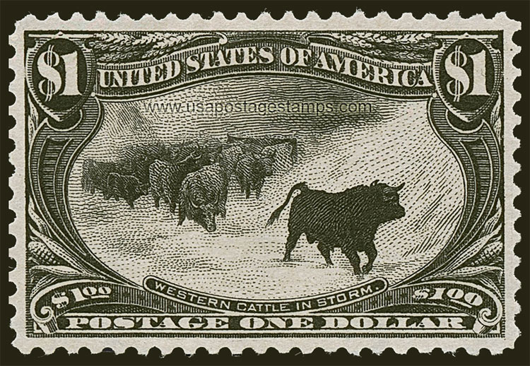 US 1898 Trans-Mississippi Philatelic Exposition $1 Scott. 292