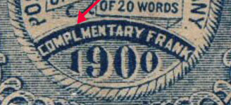 US 1900 Postal Telegraph-Cable Company 'Frank' 0c. Scott. 15T20a details