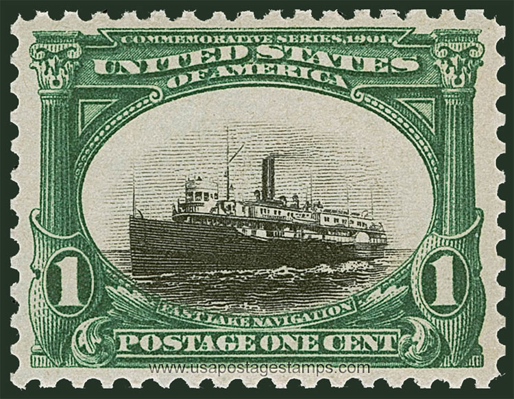 US 1901 Pan-American Exposition 1c. Scott. 294