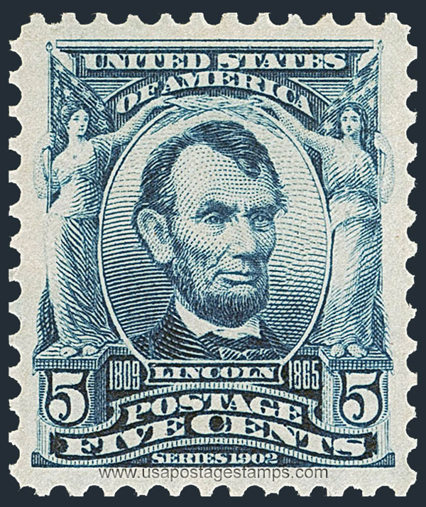 US 1903 Abraham Lincoln (1809-1865) 5c. Scott. 304