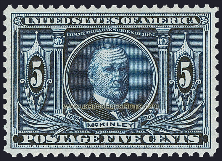 US 1904 Louisiana Purchase Exposition 'McKinley' 5c. Scott. 326