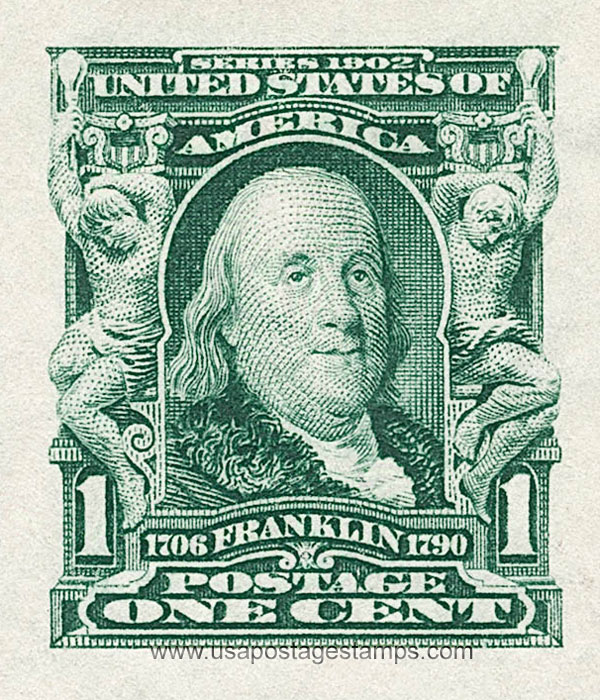 US 1906 Benjamin Franklin (1706-1790) 1c. Scott. 314