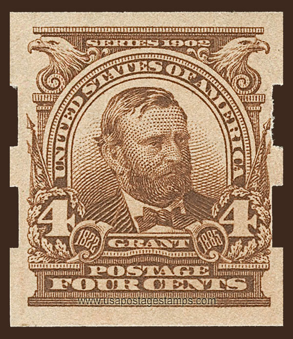 US 1908 Ulysses S. Grant (1822-1885) 4c. Scott. 314A