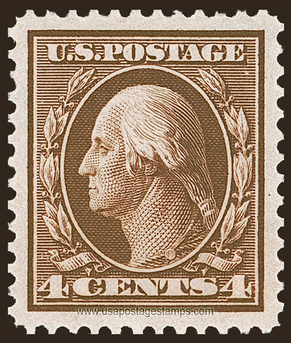 US 1908 George Washington (1732-1799) 4c. Scott. 334
