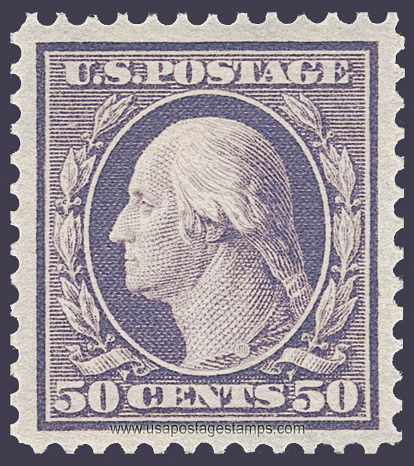 US 1909 George Washington (1732-1799) 50c. Scott. 341