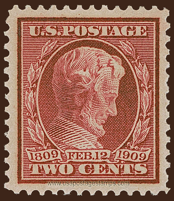 US 1909 Abraham Lincoln (1809-1865) 2c. Scott. 369