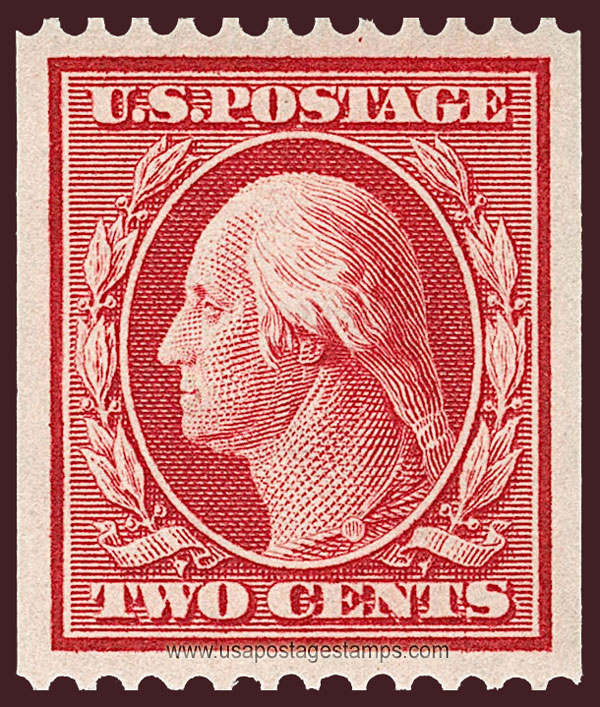 US 1910 George Washington (1732-1799) Coil 2c. Scott. 386