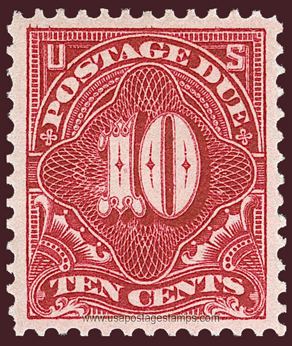 US 1910 Postage Due Stamp 10c. Scott. J49a