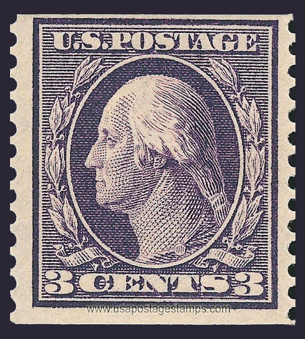 US 1911 George Washington (1732-1799) Coil 3c. Scott. 389