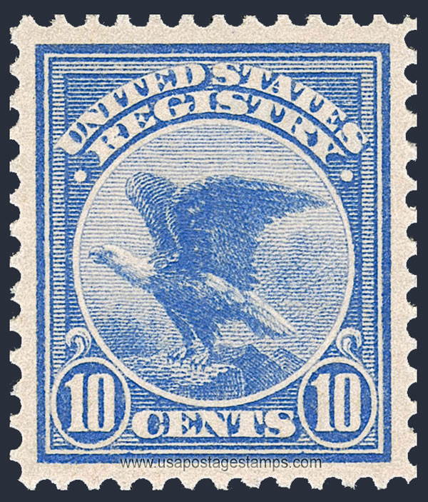 US 1911 Registration Stamp 'Bald Eagle' 10c. Scott. F1