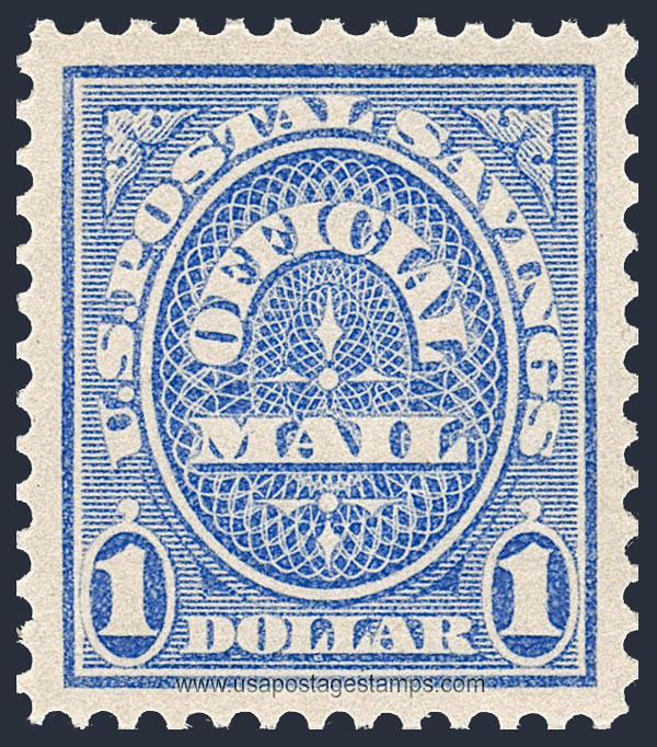 US 1911 Postal Savings Mail $1 Scott. O123