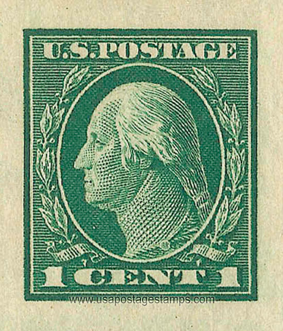US 1912 George Washington (1732-1799) Imperf. 1c. Scott. 408