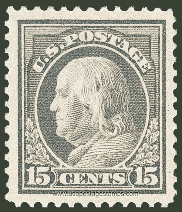 US 1912 Benjamin Franklin (1706-1790) 15c. Scott. 418