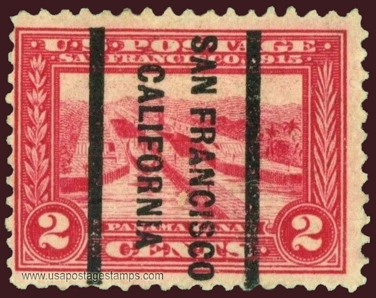 US 1913 Panama-Pacific Exposition 'Panama Canal' 2c. Michel PR204A