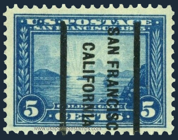US 1913 Panama-Pacific Exposition 'Golden Gate' 5c. Michel PR205A