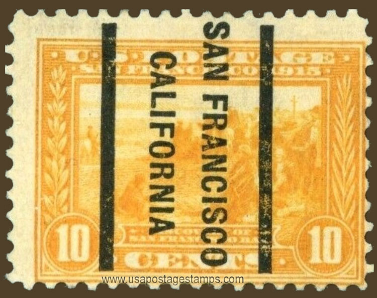 US 1913 Panama-Pacific Exposition 'San Francisco Bay' 10c. Michel PR206a