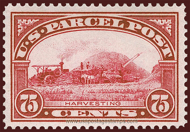 US 1913 Parcel Post 'Harvesting' 75c. Scott. Q11