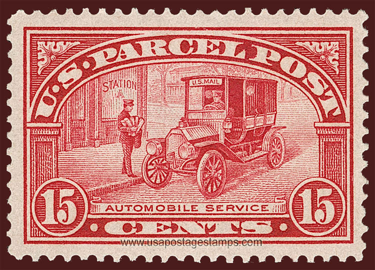 US 1913 Parcel Post 'Automobile Service' 15c. Scott. Q7
