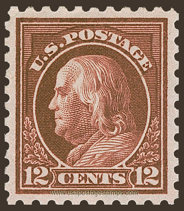 US 1914 Benjamin Franklin (1706-1790) 12c. Scott. 435