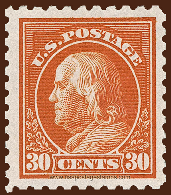 US 1914 Benjamin Franklin (1706-1790) 30c. Scott. 439