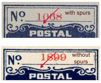 Difference beiween spurs and non-spurs stamps
