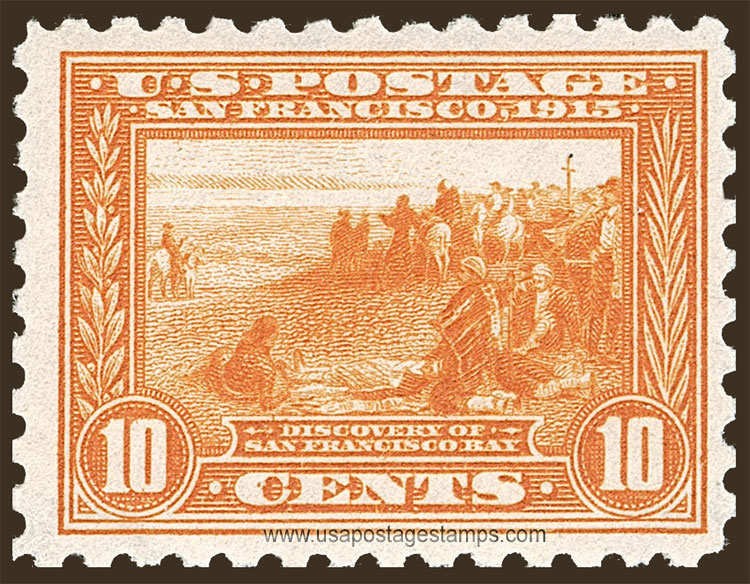 US 1915 Panama-Pacific Exposition 'San Francisco Bay' 10c. Scott. 404