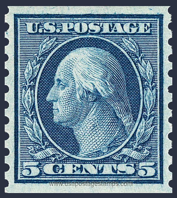 US 1916 George Washington (1732-1799) Coil 5c. Scott. 458