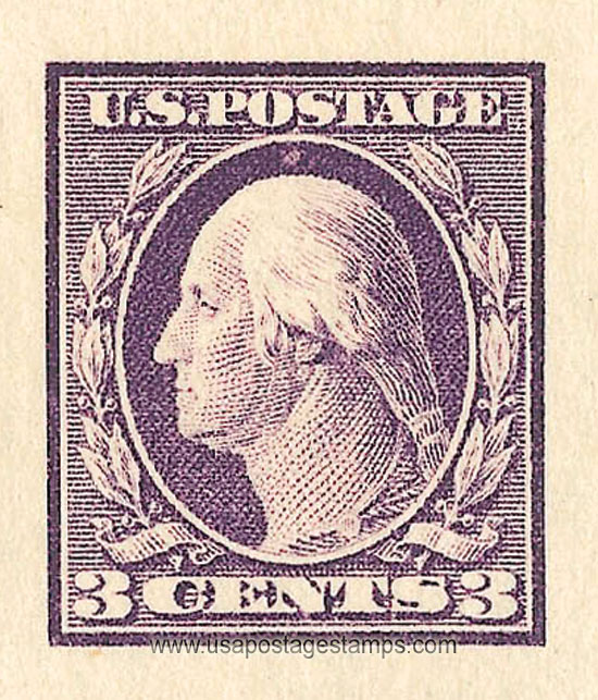 US 1917 George Washington (1732-1799) Imperf. 3c. Scott. 483
