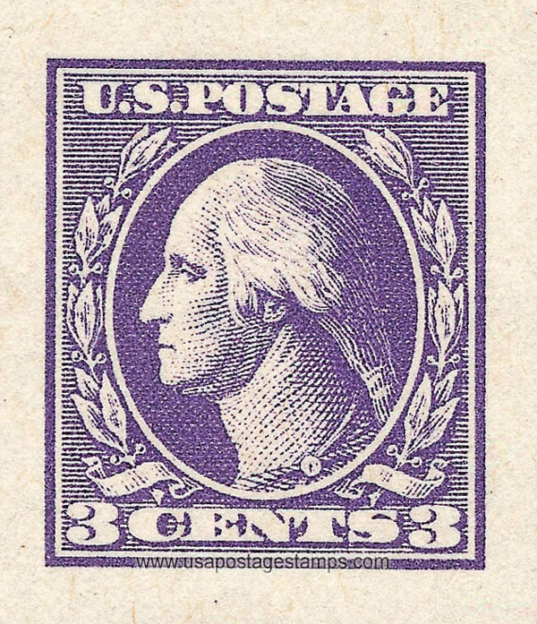 US 1918 George Washington (1732-1799) Imperf. 3c. Scott. 530