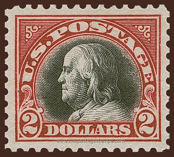 US 1920 Benjamin Franklin (1706-1790) $2 Scott. 547
