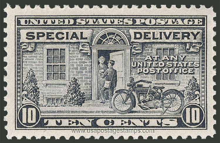 US 1922 Special Postal Delivery - Motorcycle 10c. Scott. E12