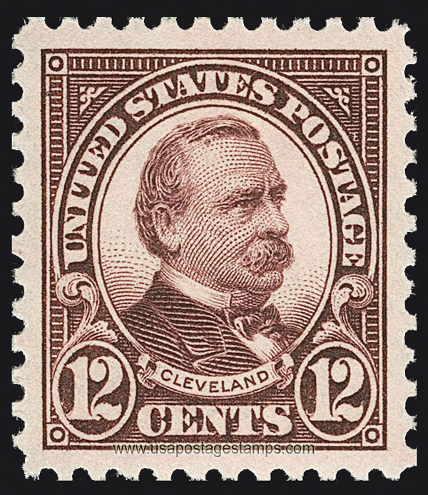US 1923 Stephen Grover Cleveland (1837-1908) 12c. Scott. 564