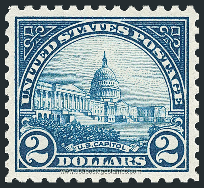 US 1923 The Capitol (1793), Washington, D.C. $2 Scott. 572