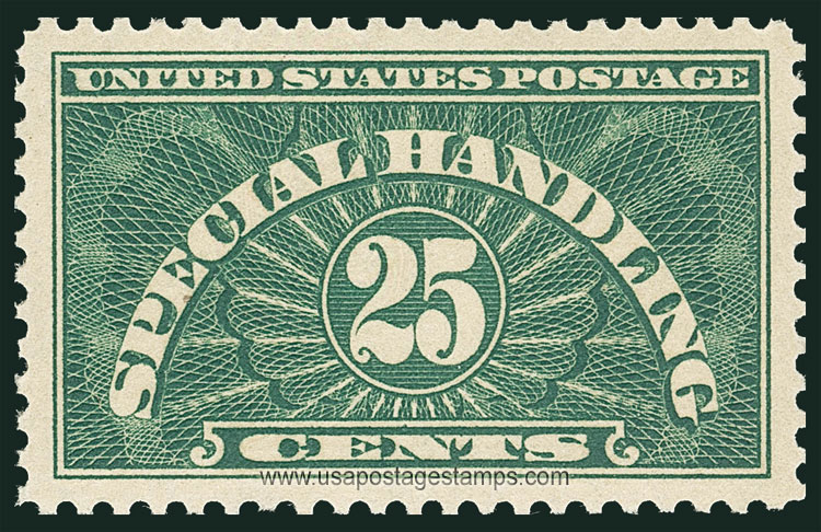 US 1925 Special Handling Stamp 25c. Scott. QE4