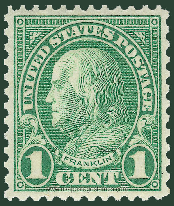 US 1927 Benjamin Franklin (1706-1790) 1c. Scott. 632