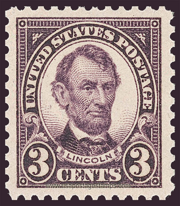 US 1927 Abraham Lincoln (1809-1865) 3c. Scott. 635