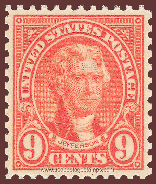US 1927 Thomas Jefferson (1743-1826) 9c. Scott. 641