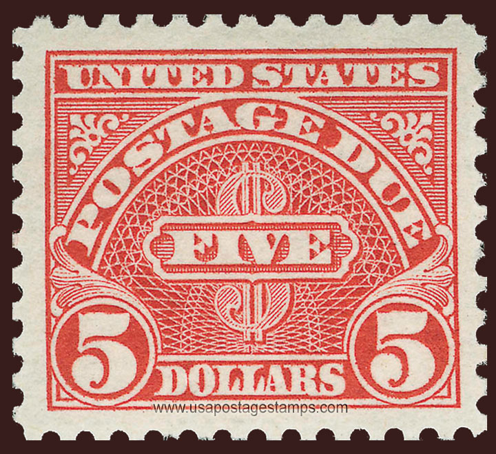 US 1930 Postage Due Stamp $5 Scott. J78