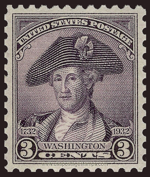 US 1932 George Washington (1732-1799) 3c. Scott. 708