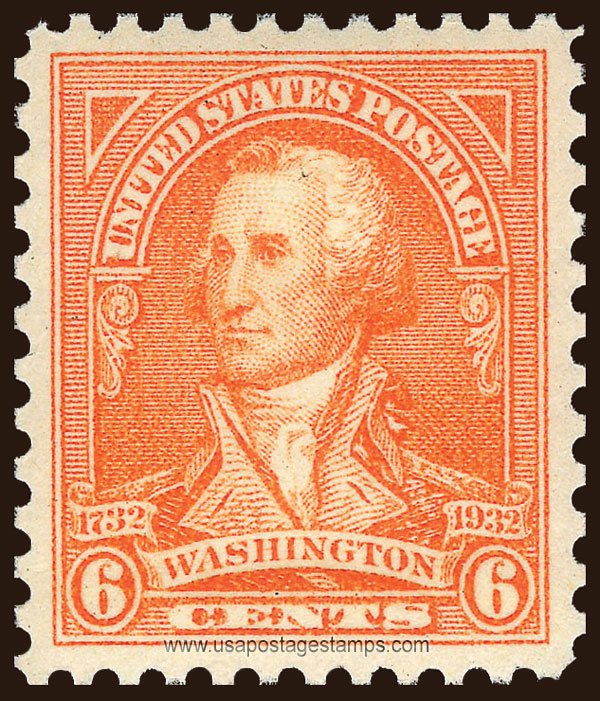 US 1932 George Washington (1732-1799) 6c. Scott. 711