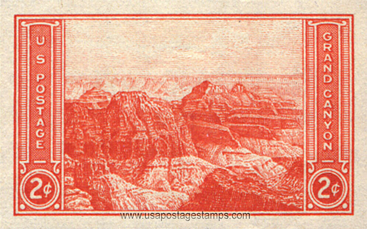 US 1935 Grand Canyon National Park, Arizona 2c. Imperf. Scott. 757