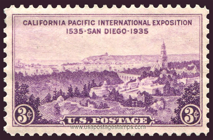 US 1935 California Pacific Int. Exposition, San Diego 3c. Scott. 773