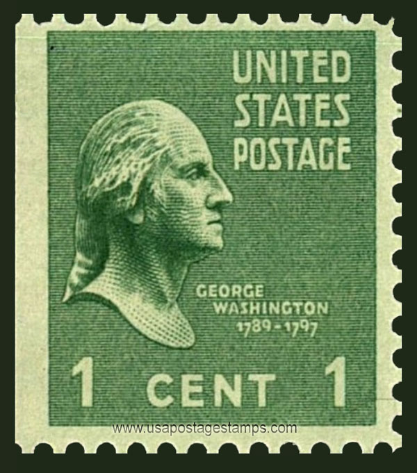 US 1938 George Washington (1732-1799) 1c. Michel 411Dl