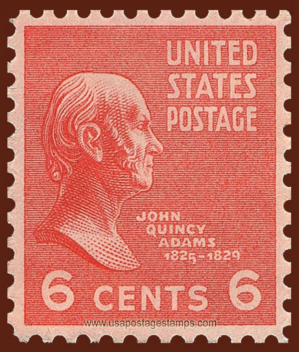 US 1938 John Quincy Adams (1767-1848) 6c. Scott. 811
