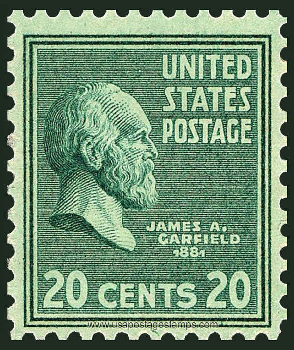 US 1938 James Abram Garfield (1831-1881) 20c. Scott. 825