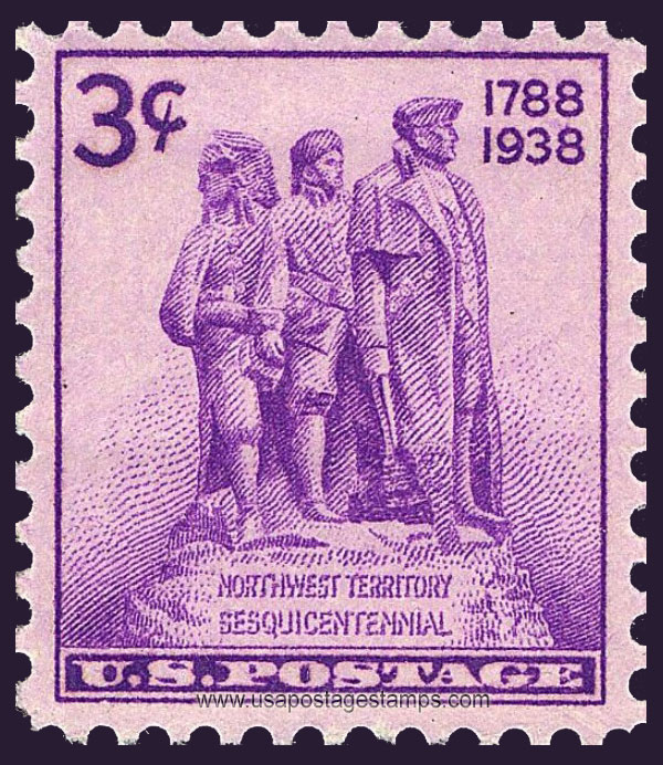 US 1938 Northwest Territory Sesquicentennial 3c. Scott. 837