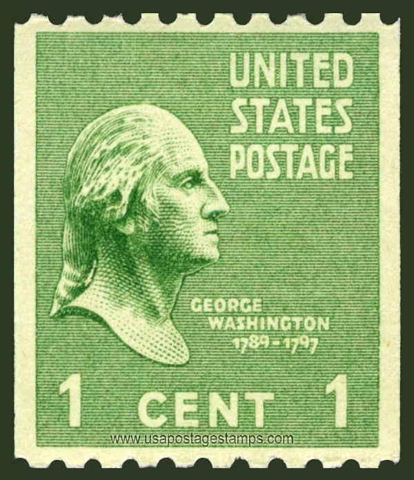 US 1939 George Washington (1732-1799) Coil 1c. Scott. 848