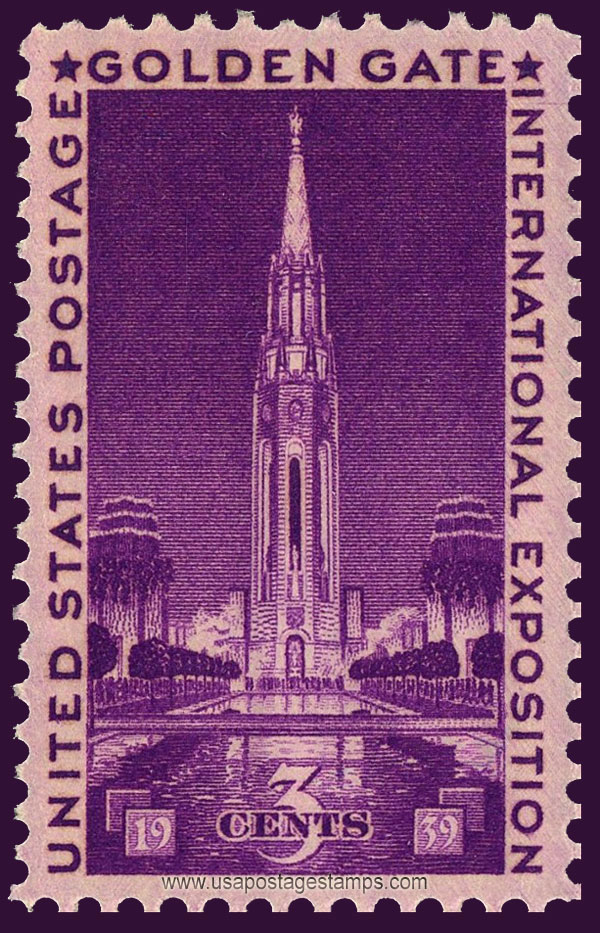 US 1939 Golden Gate Intl. Exposition, San Francisco 3c. Scott. 852