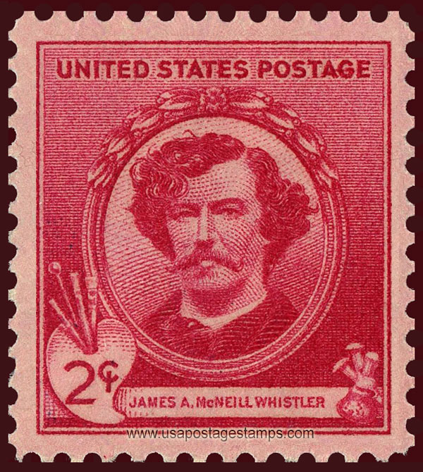 US 1940 Painter James Abbott McNeill Whistler 2c. Scott. 885